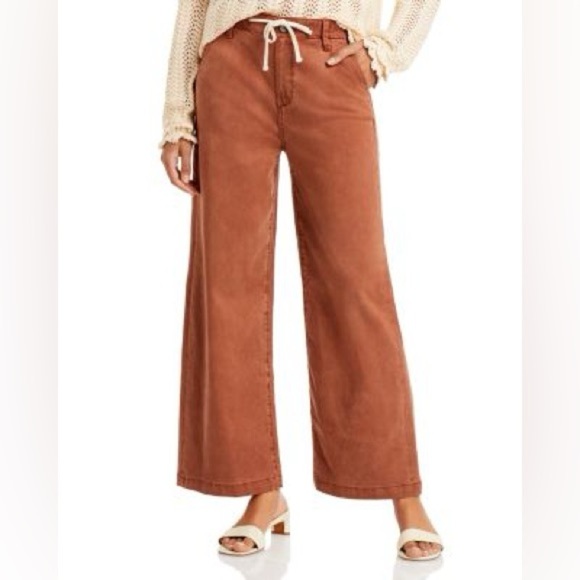 PAIGE Pants - Anthropologie Paige Carly cropped drawstring pants RUST COLOR sz 31